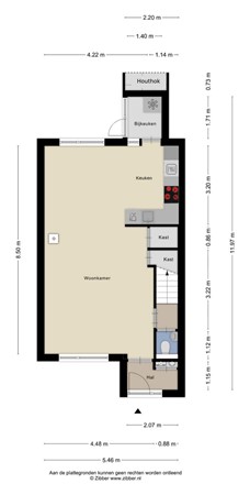 Plattegrond - Stokmeesterslaan 24, 8014 GN Zwolle - Stokmeesterslaan_24_begane_grond.jpg