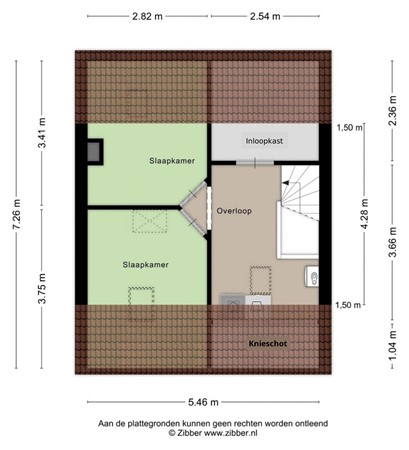 Plattegrond - Stokmeesterslaan 24, 8014 GN Zwolle - Stokmeesterslaan_24_tweede_verdieping.jpg