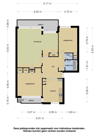 Floorplan - Adriaan Dortsmanstraat 153, 3067 NC Rotterdam