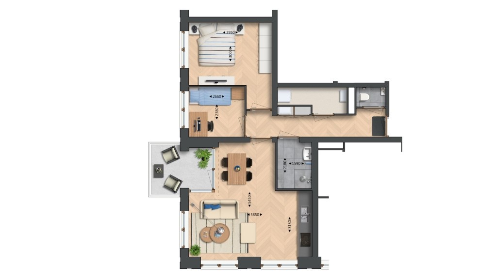 mediumsize floorplan