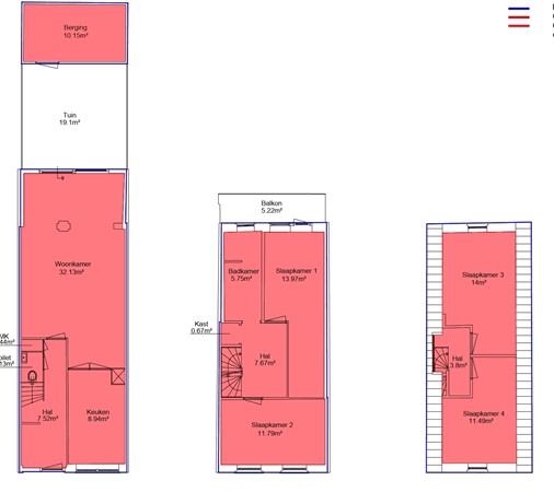 Floorplan - 2e Carnissestraat 19, 3083 JE Rotterdam