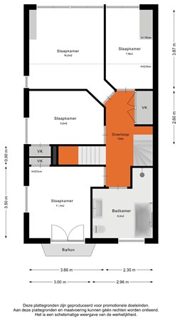 Van Hogendorpstraat 8, 3904 HE Veenendaal - Eerste verdieping