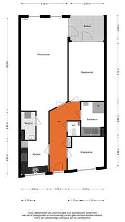 Brouwersgracht 61, 3901 TK Veenendaal - Appartement - 2D