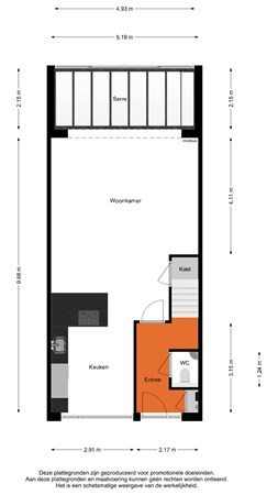 Botter 15, 3904 SN Veenendaal - Begane grond - 2D