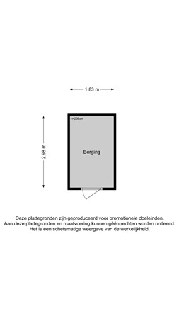 Recterstraat 28, 3903 BJ Veenendaal - Berging - 2D