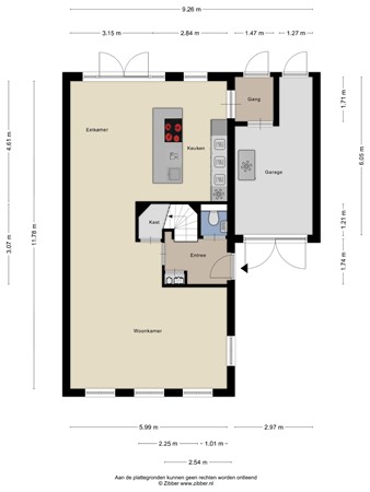 Bosveen 25, 6718 MX Ede - Begane grond - 2D