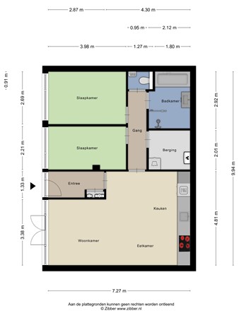 1E Melmseweg 3, 3905 MA Veenendaal - Begane grond - 2D
