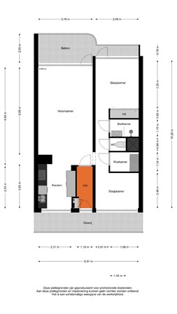 Zuiderkruis 328, 3902 XK Veenendaal - Appartement - 2D