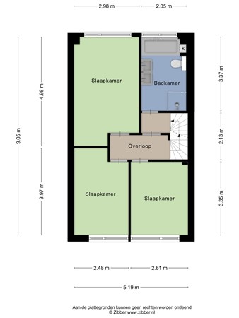 Kamgras 39, 3902 BB Veenendaal - Eerste verdieping - 2D