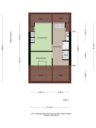 Kamgras 39, 3902 BB Veenendaal - Tweede verdieping - 2D