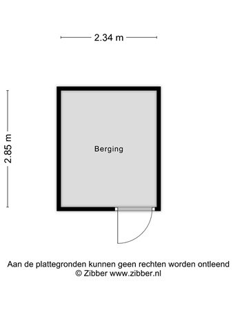 Koenestraat 13, 3907 LH Veenendaal - Berging - 2D