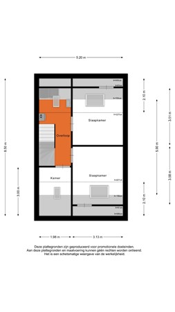 Middellaan 141, 3904 LG Veenendaal - Tweede verdieping - 2D
