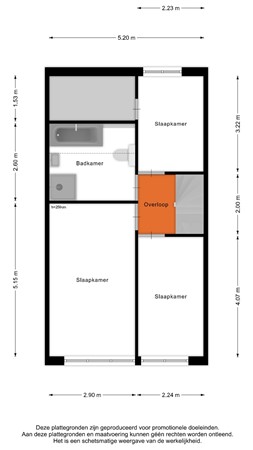 Vrekenhorst 64, 3905 VM Veenendaal - Eerste verdieping - 2D
