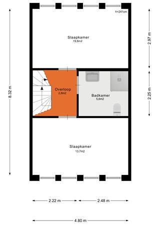 Jagerspad 3, 3902 JH Veenendaal - Eerste verdieping - 2D