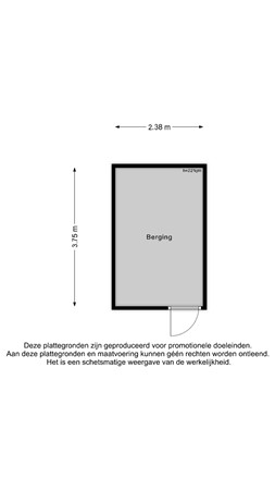 Gerard Doustraat 4, 3904 ZE Veenendaal - Berging - 2D