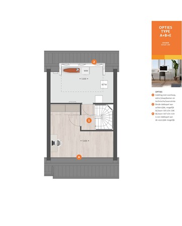 Zonnebloemstraat Bouwnummer 114, 3905 ZC Veenendaal - typeA-B-E_2e_optie.jpg