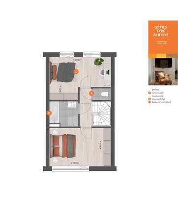 Zonnebloemstraat Bouwnummer 103, 3905 ZC Veenendaal - typeA-B-E-F_1e_optie.jpg