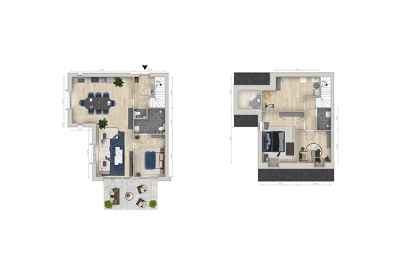 Plattegrond - Nassaustraat Bouwnummer 3, 7681 AE Vroomshoop - 24013_PLG_Sleutel_woning_hoek_v04.jpg