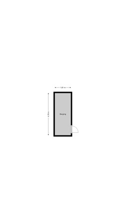 Plattegrond - Hammerstraat 13, 7681 DB Vroomshoop - Berging.jpg