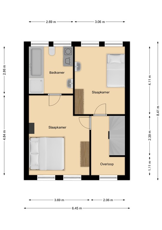 mediumsize floorplan