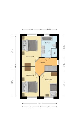 Penningkruid 15, 7681 TJ Vroomshoop - Eerste verdieping.jpg