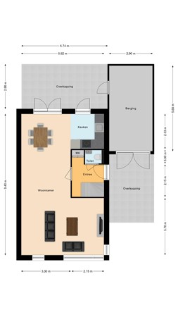 Penningkruid 15, 7681 TJ Vroomshoop - Begane grond.jpg