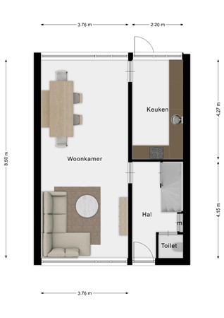 Plattegrond - Constantijnstraat 123, 7681 WG Vroomshoop - 173286625_constantijnstra_woonlaag_1_begane_grond_20250527_1921b4.jpg