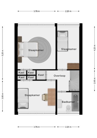 Plattegrond - Constantijnstraat 123, 7681 WG Vroomshoop - 173286625_constantijnstra_woonlaag_2_1e_verdieping_20250527_003aab.jpg