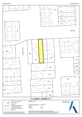 Bremlaan 23, 7681 JL Vroomshoop - Kadastrale kaart - Den Ham G 2346_page-0001 (1).jpg