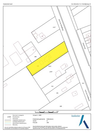 Gerrit Jan Kerkdijkweg 13, 7687 AP Daarlerveen - Kadastrale kaart - Hellendoorn O 349  - gearceerd.jpg