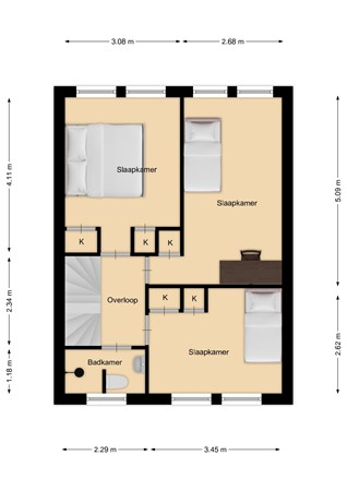 President Kennedystraat 14, 7681 EX Vroomshoop - 175259941_president_kenne_first_floor_co_1e_verdieping_20250728_beca53.jpg