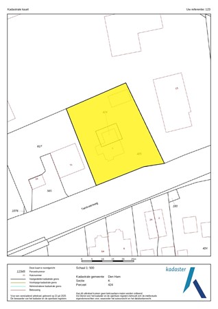 Twistveenweg 9, 7681 PB Vroomshoop - Kadastrale kaart - Den Ham K 424_page-0001.jpg