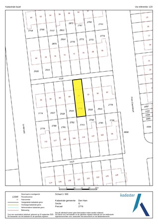 Prins Clausstraat 90, 7681 XH Vroomshoop - Kadastrale kaart - Den Ham G 2776_page-0001.jpg