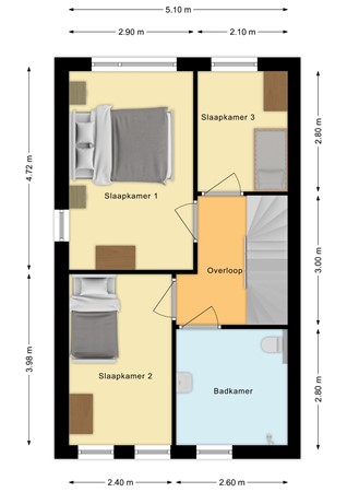 Kooistraat 25, 7671 AN Vriezenveen - Kooistraat 21-25 - eerste verdieping.jpg