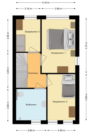 Kooistraat 27, 7671 AN Vriezenveen - Kooistraat 23-27 - eerste verdieping.jpg