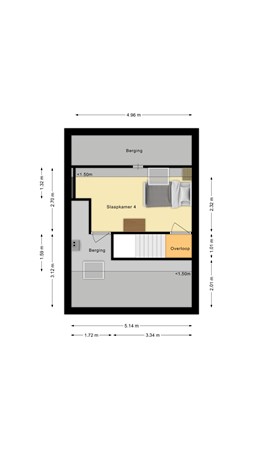 De Eikelaars 5, 7681 EN Vroomshoop - Tweede verdieping.jpg