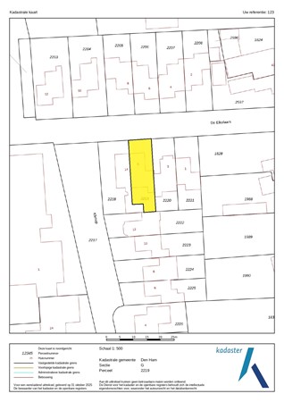 De Eikelaars 5, 7681 EN Vroomshoop - Kadastrale kaart - Den Ham G 2219_page-0001.jpg