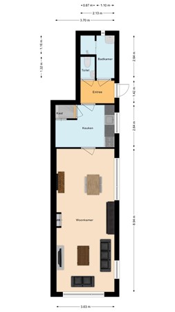 Nieuwstraat 31, 7681 ER Vroomshoop - Begane grond.jpg