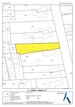 Nieuwstraat 31, 7681 ER Vroomshoop - Kadastrale kaart - Den Ham G 1833 (1)_page-0001.jpg