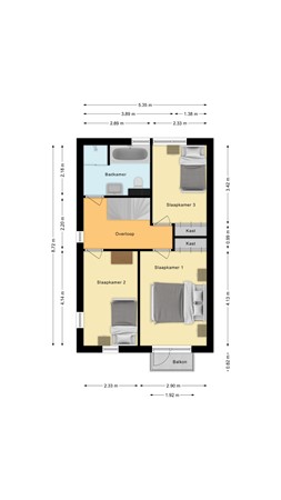 Kwartelhoek 5, 7681 LK Vroomshoop - Eerste verdieping.jpg