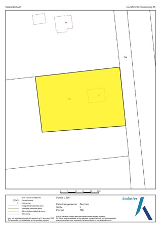 Noorderweg 45, 7681 CE Vroomshoop - Kadastrale kaart - Den Ham L 758_page-0001.jpg
