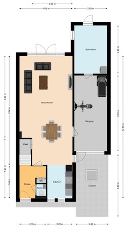 Nieuwstraat 54, 7681 ET Vroomshoop - Begane grond.jpg