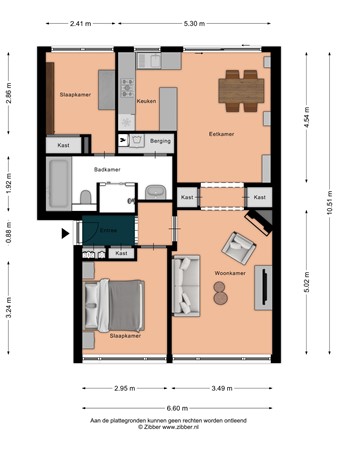 Verdistraat 70, 2555 VE Den Haag - 440802_2D_Begane_Grond_Verdistraat_70_Den_Haag_01.jpg