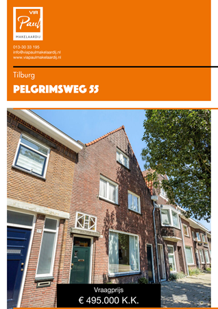 Brochure preview - Pelgrimsweg 55, 5018 EM TILBURG (1)
