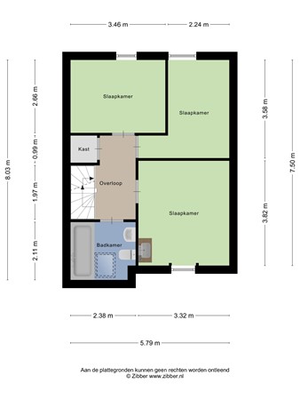 Floorplan - Den Brem 1, 5052 RA Goirle