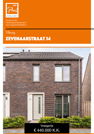Brochure preview - Zevenaarstraat 34, 5036 ZT TILBURG (1)