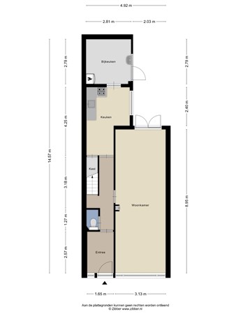 Floorplan - Jan Maurits van Nassaustraat 28, 5018 CK Tilburg