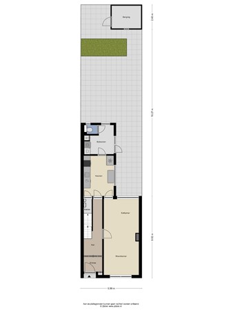 Floorplan - Primus van Gilsstraat 26, 5038 VD Tilburg