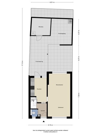 Floorplan - Oude Kerkstraat 6, 5051 RP Goirle