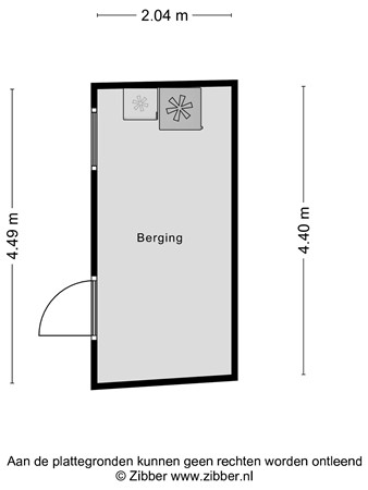 Floorplan - Hoogvensestraat 115, 5017 CC Tilburg